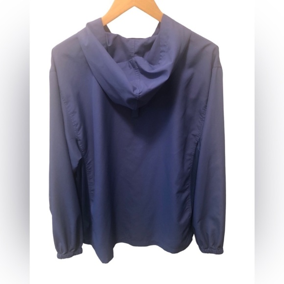 Coolibar Full Zip Lightweight Hoodie Jacket Blue  Sz M UPF 50+ Sun Protection - Picture 2 of 5